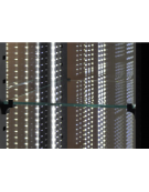 Vetrina pasticceria panoramica refrigerata - ventilata -2°/+10°C - colore nero - Classe A - cm 70x65x190h