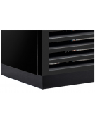 Vetrina gelateria panoramica congelatore - ventilata -22°/+5°C - colore nero - Classe B - cm 45x65x190h