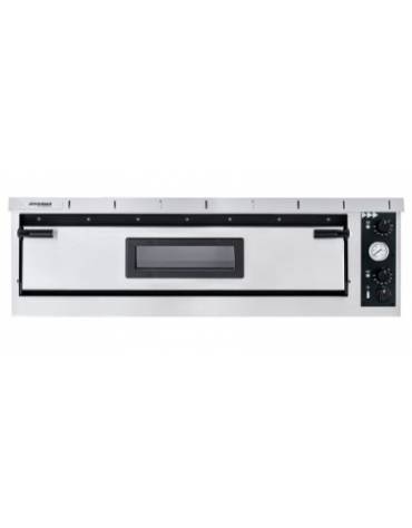 Forno elettrico monocamera per 6 pizze max Ø 350 mm - Dimensioni camera cm 108x72x14h - Trifase o Monofase