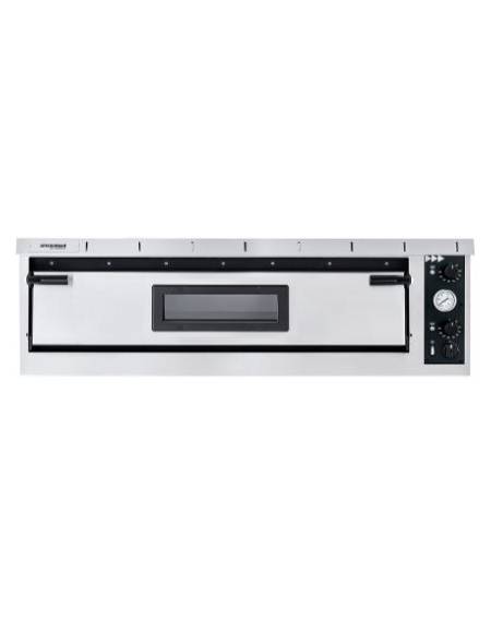 Forno elettrico monocamera per 6 pizze max Ø 350 mm - Dimensioni camera cm 108x72x14h - Trifase o Monofase