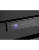 Vetrina gelateria panoramica congelatore - ventilata -22°/+5°C - colore nero - Classe C - cm 90x65x190h