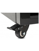 Vetrina gelateria panoramica congelatore - ventilata -22°/+5°C - colore nero - Classe C - cm 90x65x190h