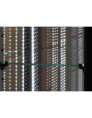 Vetrina gelateria panoramica refrigerata con porta doppia - ventilata -22°/+5°C - colore nero - Classe C - cm 142x65x190h