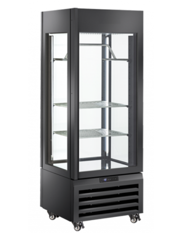 Frollatore carne panoramico - colore nero - capacità Lt. 440 - refrigerazione ventilata -2°/+10°C - Classe A - cm 70x65x190h