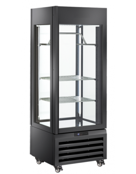 Frollatore carne panoramico - colore nero - capacità Lt. 440 - refrigerazione ventilata -2°/+10°C - Classe A - cm 70x65x190h