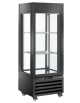 Vetrina panoramica refrigerata per esposizione vino, ventilata +0°/+20°C - 90 bottiglie - Classe A - cm 70x65x190h