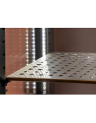 Vetrina panoramica refrigerata per esposizione vino, ventilata +0°/+20°C - 90 bottiglie - Classe A - cm 70x65x190h