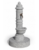FONTANA IN CALCESTRUZZO CEMENTO COLORE GRIGIO PIETRA PER ESTERNO - cm Ø 59x121h