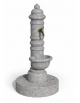 FONTANA IN CALCESTRUZZO CEMENTO COLORE GRIGIO TRAVERTINO PER ESTERNO - cm Ø59x121h - Conforme ai CAM