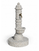 FONTANA IN CALCESTRUZZO CEMENTO COLORE GRIGIO SABBIATO PER ESTERNO - cm Ø59x121h - Conforme ai CAM