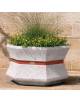 Fioriera esagonale per esterno in cemento calcestruzzo - colore Grigio pietra - cm 95x85x65h - Conforme ai CAM