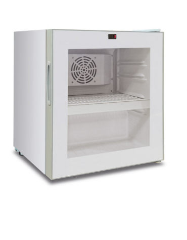 Frigo sopra banco statico per bevande con agitatore - 1 porta - Lt 76 - temp. 0°/+10°C- Classe B - cm 43,5x48,6x50h