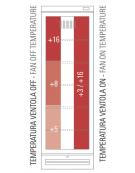 Vetrina frigo per vino con funzionamento ventilato o statico, illuminazione led, capacità N° 114 bottiglie - cm 60x65,1x186,1h