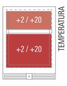 Cantinetta per vino ventilata - porta in vetro nero senza cornice - N° 52 Bottiglie vino - +2°C /+20°C - cm 59,5x57,3x82h