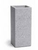 Fioriera quadrata in cemento calcestruzzo per esterno - colore Grigio pietra - senza zoccolatura - cm 35x35x70h - Conforme CAM