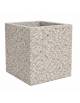 Fioriera quadrata in cemento calcestruzzo - colore Grigio sabbiato - senza zoccolatura - cm 60x60x70h - Conforme ai CAM