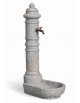 FONTANA IN CALCESTRUZZO CEMENTO COLORE GRIGIO TRAVERTINO PER ESTERNO - cm 66x45x121h - Conforme ai CAM