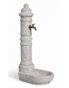 FONTANA IN CALCESTRUZZO CEMENTO COLORE BIANCO SABBIATO PER ESTERNO - cm 66x45x121h - Conforme ai CAM