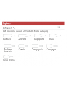 Vetrina per vini con 2 temperature differenziate +2°~+12°/ +12°~+20° - CLASSE G - Capacita' N° 110 bottiglie - cm 59,5x55x179h
