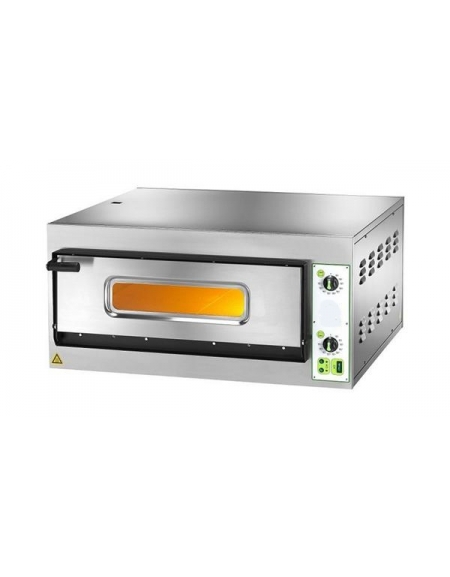 Forno per pizzeria elettrico da 4 pizze Ø 32 cm - Camera cm 66x66x14h - Monofase o Trifase