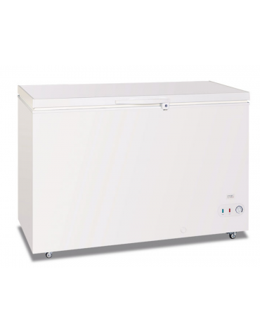 Congelatore a pozzo statico con porta cieca battente - Lt 383 - temp. -23°/-10°C - Classe D - cm 127,5x75x88h