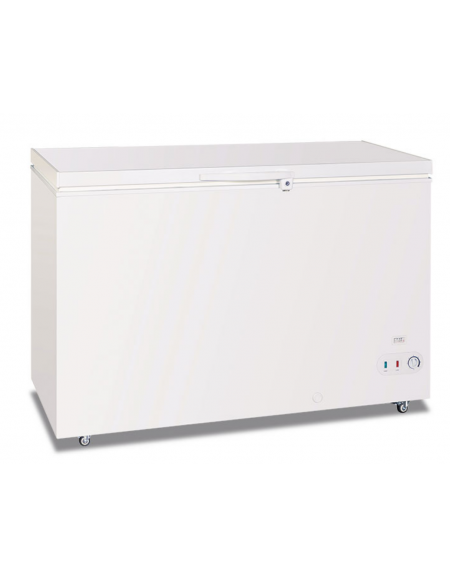 Congelatore a pozzo statico con porta cieca battente - Lt 383 - temp. -23°/-10°C - Classe D - cm 127,5x75x88h