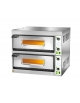 Forno per pizzeria elettrico da 4+4 pizze - Camera cm 66x66x14h - Temperatura da 0° a 500°C