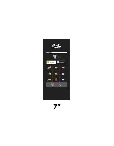 Forno combinato a gas trivalente 10 teglie GN 2/1 o 20 teglie GN 1/1-Comandi Touch screen 7''- Vapore diretto - Con lavaggio e w