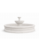 FONTANA DECORATIVA PER PIAZZE O VILLE IN CEMENTO COLORE BIANCO PIETRA - CM Ø 400 - Conforme ai CAM