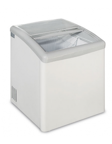 Congelatore statico a pozzo con vetro curvo inclinato - capacità lt 158 - temperatura -24°/-12° C - cm 58,4x69,4x84h