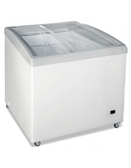Congelatore statico a pozzo con vetro curvo inclinato - capacità lt 268 - temperatura -24°/-12° C - cm 98x65x 83h