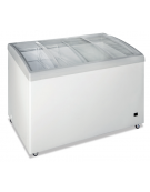 Congelatore statico a pozzo con vetro curvo inclinato - capacità lt 368 - temperatura -24°/-12° C - cm 122,5x65x83h