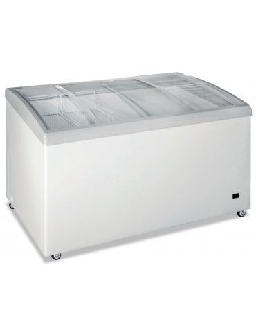 Congelatore statico a pozzo con vetro curvo inclinato - capacità lt 468 - temperatura -24°/-12° C - cm 140x69x83h
