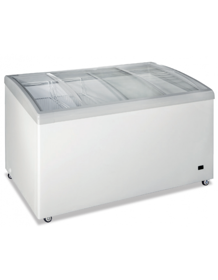 Congelatore statico a pozzo con vetro curvo inclinato - capacità lt 468 - temperatura -24°/-12° C - cm 140x69x83h