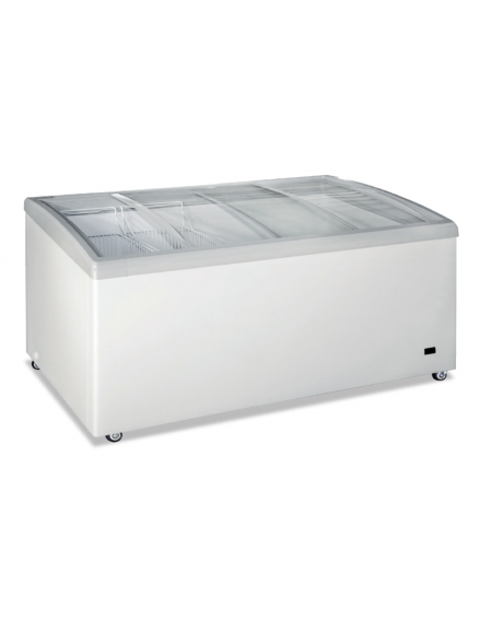 Congelatore statico a pozzo con vetro curvo inclinato - capacità lt 568 - temperatura -24°/-12° C - cm 160x69x83h