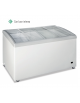 Congelatore statico a pozzo con vetro curvo inclinato e luce interna - lt 468 - temperatura -24°/-12° C - cm 140x69x83h