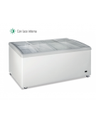Congelatore statico a pozzo con vetro curvo inclinato e luce interna - lt 568 - temperatura -24°/-12° C - cm 160x69x83h