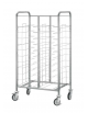 CARRELLO PORTAVASSOI GUIDE UNIVERSALI - Capacità 11 vassoi - mm 535x615x1660h