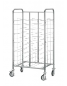 CARRELLO PORTAVASSOI GUIDE UNIVERSALI - Capacità 22 vassoi - mm 975x615x1660h