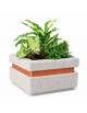 Fioriera quadrata in cemento calcestruzzo per esterno cm 90x90x65h - colore Grigio pietra