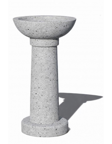 POSACENERE IN CEMENTO CALCESTRUZZO COLORE GRIGIO PIETRA PER ESTERNO - cm Ø52x92h - Conforme ai CAM