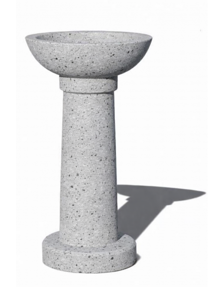 POSACENERE IN CEMENTO CALCESTRUZZO COLORE GRIGIO PIETRA PER ESTERNO - cm Ø52x92h - Conforme ai CAM