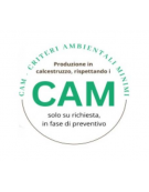 CENERIERA RETTANGOLARE IN GRANIGLIA DI MARMO LEVIGATO E TRATTAMENTO ANTIDEGRADO COLORI A SCELTA - cm 35x35x70h - Conforme ai CAM