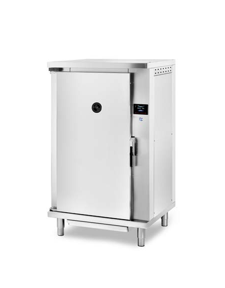 CELLA DI LIEVITAZIONE CON UMIDIFICATORE RISCALDATA CON ANTA BATTENTE TAMBURATA-PORTATA 9 TEGLIE CM 60X40-CM 74X70X130H