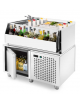 COCKTAIL STATION IN ACCIAIO INOX AISI 304 CON VANO INFERIORE REFRIGERATO CON 1 PORTA A BATTENTE - CM 100x70x83h