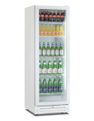 Frigo vetrina bibite statica con agitatore e porta vetro - colore bianco - temp. 0°/+10°C - Classe D - cm 60x64,9x180,1h
