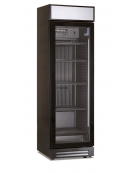 Frigo vetrina bibite statica con agitatore e opalina - colore nero - temperatura  +0°/+10°C - Classe D - cm 60x64,8x200,5h