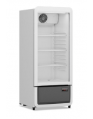 Frigo vetrina bibite ventilata con design con angoli arrotondati - temperatura +1°/+10°C - Classe D - cm 54x56x132,5h