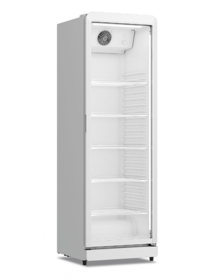 Frigo vetrina bibite ventilata con design con angoli arrotondati - temperatura +1°/+10°C - Classe C - cm 59,6x59,2x187,8h