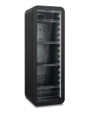 Frigo vetrina bibite ventilata con angoli arrotondati - colore nero - temperatura 0°/+20°C - Classe C - cm 54x57,2x160h